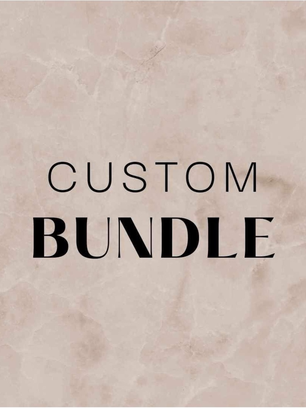 Custom bundle